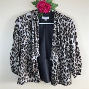 DRESS BARN ANIMAL PRINT JACKET